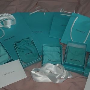 Original Tiffany & Co. gift bags, boxes and pouches; including blank gift cards